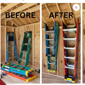 Step Ladder Organizer Rack - Stud Mounted - TRAPSKI