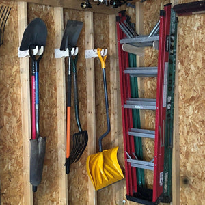 Step Ladder Organizer, Shed Storage Racks, Yard Tool Organizer, Shed Tool Rack - TRAPSKI