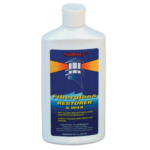 Sudbury One Step Fiberglass Restorer Wax - 16oz Liquid - TRAPSKI