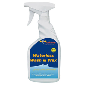 Sudbury Waterless Wash Wax - 32oz Spray Bottle [150Q] - TRAPSKI