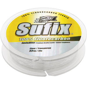 Sufix 100% Fluorocarbon Invisiline Leader - 50lb - 33yds - TRAPSKI