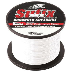 Sufix 832 Advanced Superline Braid - 30lb - Ghost - 1200 yds - TRAPSKI