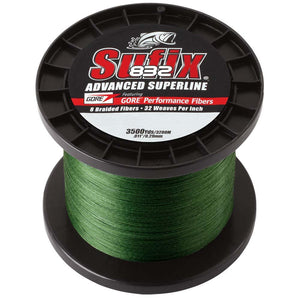 Sufix 832 Advanced Superline Braid - 30lb - Low-Vis Green - 3500 yds - TRAPSKI