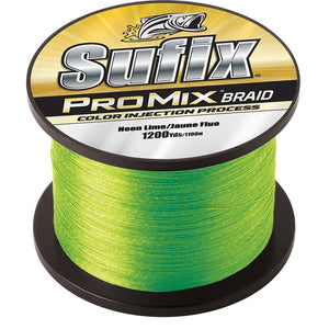 Sufix ProMix Braid - 65lb - Neon Lime - 1200 yds - TRAPSKI