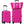 Hardshell Luggage Set 2 Pieces with TSA Lock - Pink