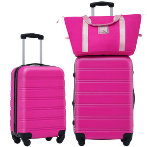 Hardshell Luggage Set 2 Pieces with TSA Lock - Pink
