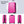 Hardshell Luggage Set 2 Pieces with TSA Lock - Pink