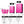 Hardshell Luggage Set 2 Pieces with TSA Lock - Pink