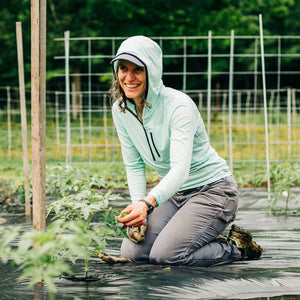 Women's 1/4 Zip Merino Sun Hoodie - Microweight