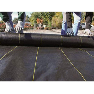 DeWitt Sunbelt 4'x300' Woven Weed Barrier Landscape Fabric Ground Cover (5 Pack)