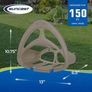 Suncast HH150 Outdoor Wall Mount Garden Hose Holder with Shelf, Taupe (4 Pack)