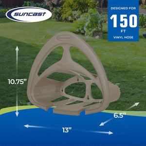 Suncast HH150 Outdoor Wall Mount Garden Hose Holder with Shelf, Taupe (4 Pack)