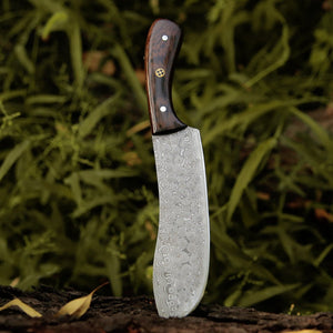 Super Cut Damascus Chef's Knife with Exotic Wenge Wood Handle