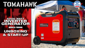 5500 Watt Inverter Generator Super Quiet Portable Gas Power Professional Use
