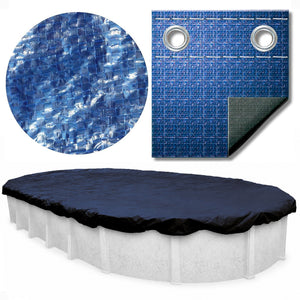 Swimline PCO81928 Winter Cover for 16 x 25 Ft Above-Ground Swimming Pools, Blue