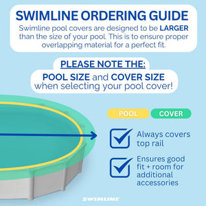Swimline PCO834 30' Round Above Ground Winter Swimming Cover (Pool Cover Only)