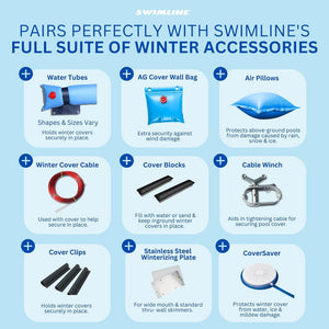 Swimline PCO834 30' Round Above Ground Winter Swimming Cover (Pool Cover Only)