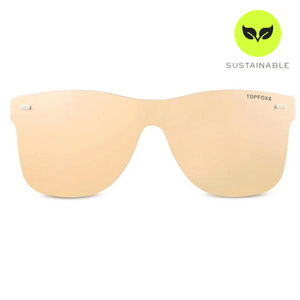Sustainable Future Wife - Gold Square Wayfarer Sunglasses - TRAPSKI