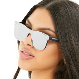 Sustainable Future Wife - Silver Square Wayfarer Sunglasses - TRAPSKI