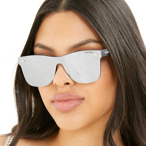 Sustainable Future Wife - Silver Square Wayfarer Sunglasses - TRAPSKI