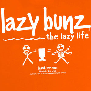 TRC Recreation Lazy Bunz Foam Water Saddle Swimming Pool Float, Sunset Orange