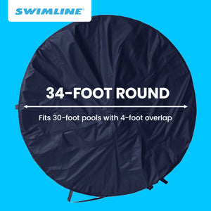 Swimline PCO834 30' Round Above Ground Winter Swimming Cover (Pool Cover Only) - TRAPSKI