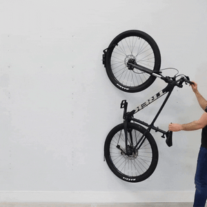Swivel Mount Bike Storage Rack | 2 Bike Garage Wall Hooks | Deep Water