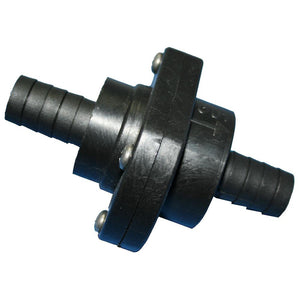 T-H Marine Double Barb Inline Scupper Check Valve - 3/4" - Black - TRAPSKI