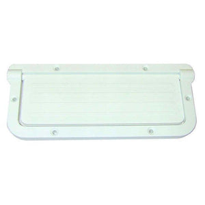 T-H Marine Large Rectangular Scupper - White - TRAPSKI