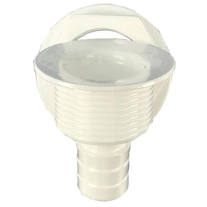 T-H Marine Straight Barbed All-Purpose Drain - White - TRAPSKI