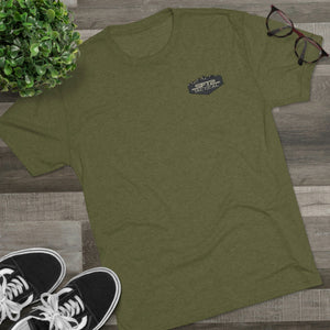Camo Logo Mountain - Tri-Blend Crew Tee