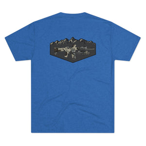Camo Logo Mountain - Tri-Blend Crew Tee