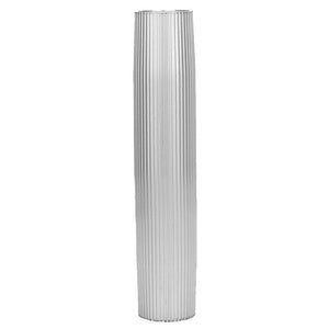 TACO Aluminum Ribbed Table Pedestal - 2-3/8" O.D. - 26" Length - TRAPSKI