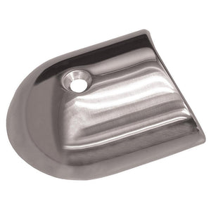 TACO Polished Stainless Steel 2-19/64 Rub Rail End Cap - TRAPSKI