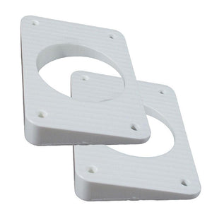 TACO Wedge Plates f/Grand Slam Outriggers - White - TRAPSKI
