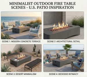 56" Propane Fire Pit Table