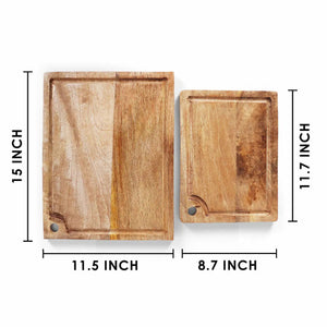 Taglio Mango Wood Cutting Boards (Set of 2)