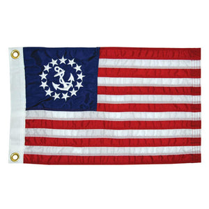 Taylor Made 12" x 18" Deluxe Sewn US Yacht Ensign Flag - TRAPSKI