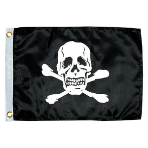 Taylor Made 12" x 18" Jolly Roger Novelty Flag - TRAPSKI