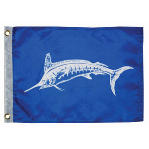 Taylor Made 12" x 18" White Marlin Flag - TRAPSKI