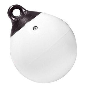 Taylor Made 18" Tuff End Inflatable Vinyl Buoy - White - TRAPSKI