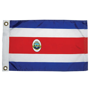 Taylor Made Costa Rican Nylon Flag 12" x 18" - TRAPSKI