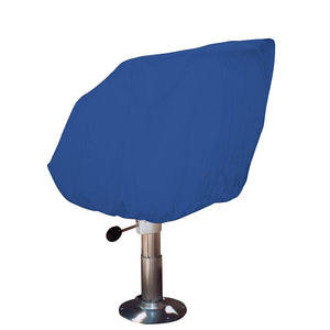 Taylor Made Helm/Bucket/Fixed Back Boat Seat Cover - Rip/Stop Polyester Navy - TRAPSKI