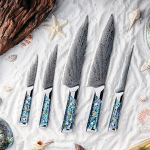 Imperial Professional Japanese VG10 Damascus 5- Piece Knife Set