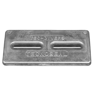 Tecnoseal Rectangular Zinc Plate Anode w/Inserts - 12" x 6" x 1" - TRAPSKI