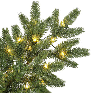 Home Heritage Virginia Fir 7.5 Ft Artificial Christmas Tree, Prelit w/ 700 LEDs