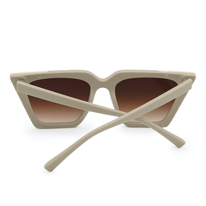 The CEO - Nude Frame Brown Lens Cateye Sunglasses - TRAPSKI
