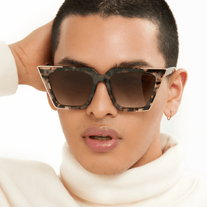 The CEO - Sustainable Tortoise Frame Brown Lens Cateye Sunglasses - TRAPSKI