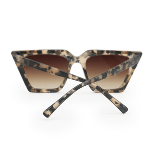 The CEO - Sustainable Tortoise Frame Brown Lens Cateye Sunglasses - TRAPSKI