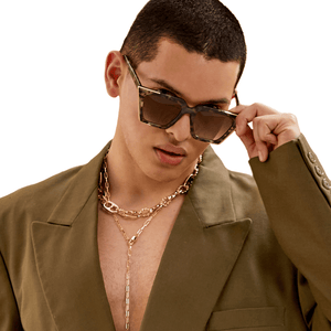 The CEO - Sustainable Tortoise Frame Brown Lens Cateye Sunglasses - TRAPSKI